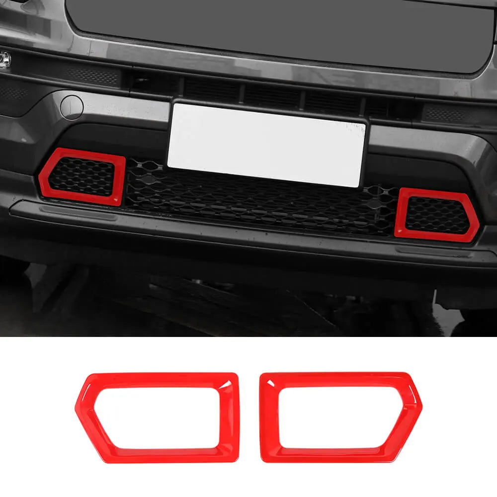 For 2022+ Jeep Compass Front Bumper Grill Frame Bezel Cover Decoration Trim