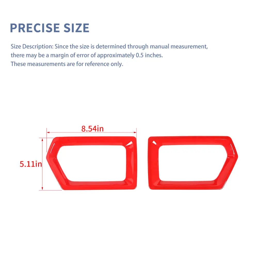 For 2022+ Jeep Compass Front Bumper Grill Frame Bezel Cover Decoration Trim