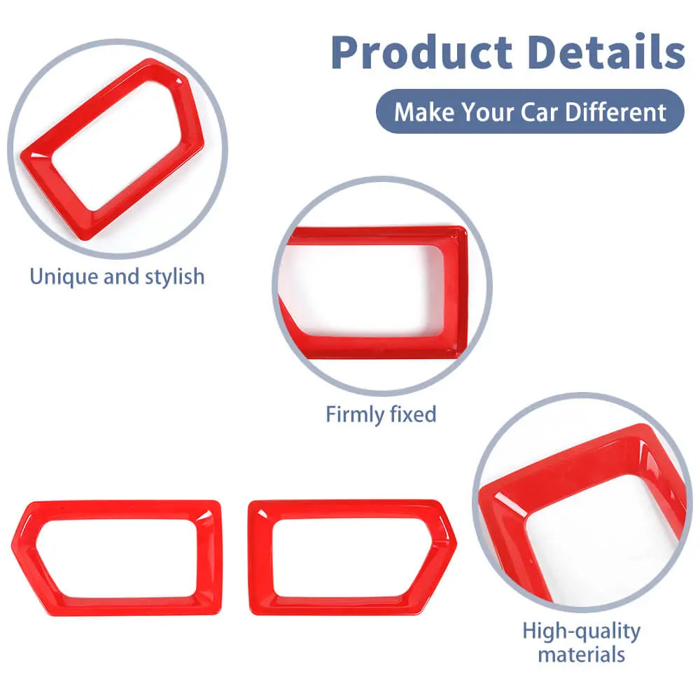 For 2022+ Jeep Compass Front Bumper Grill Frame Bezel Cover Decoration Trim