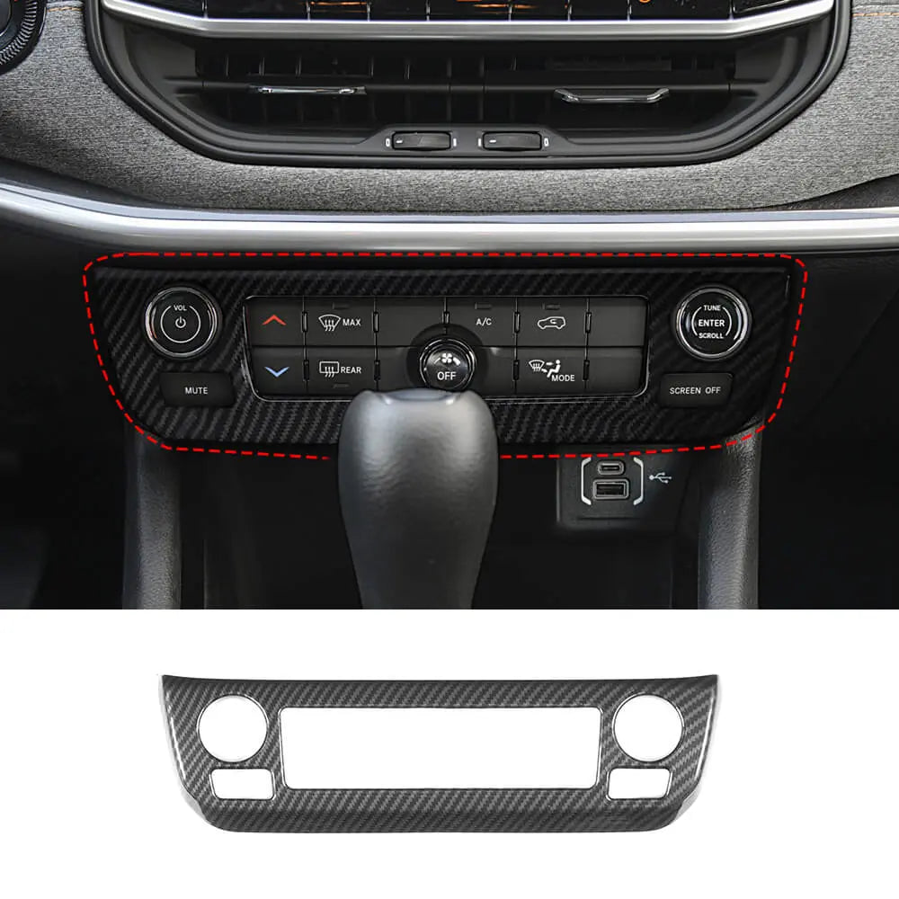 For 2022+ Jeep Compass Interior Air Conditioning Control Panel Trim Cover