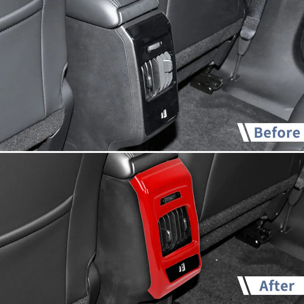 For 2022+ Jeep Compass Rear Air Vent Outlet Panel Cover Trim