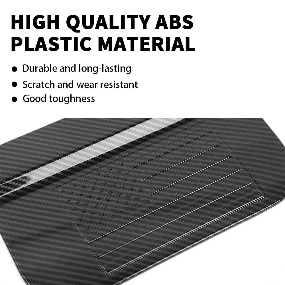 For 2021+ Jeep Grand Cherokee Fuel Tank Oil Gas Cap Cover Trim Carbon Fiber US Flag
