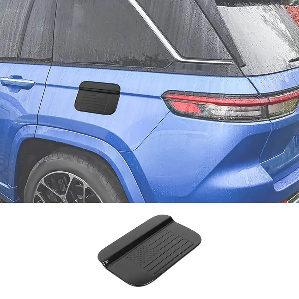 For 2021+ Jeep Grand Cherokee Fuel Tank Oil Gas Cap Cover Trim Carbon Fiber US Flag