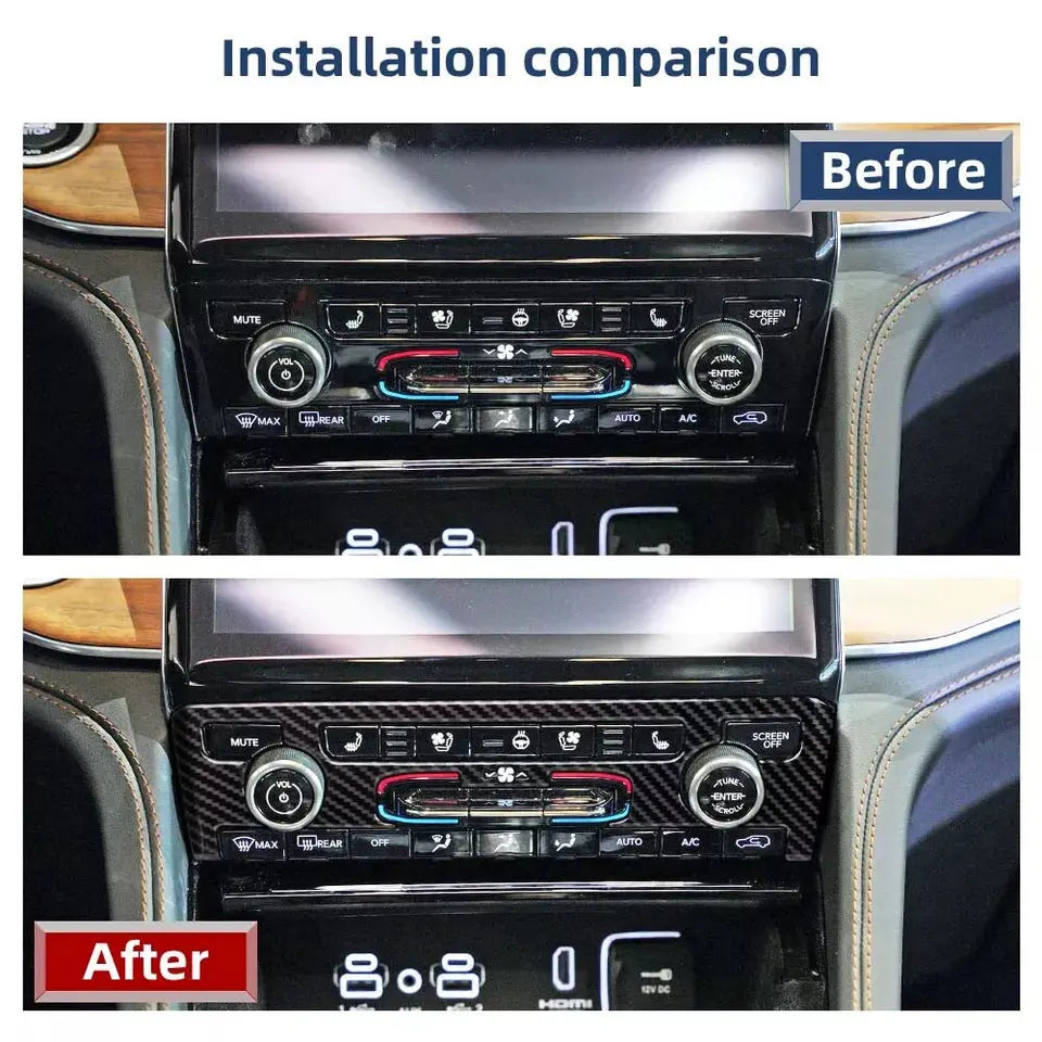 For 2021+ Jeep Grand Cherokee L Air Conditioning Control Panel Trim Cover
