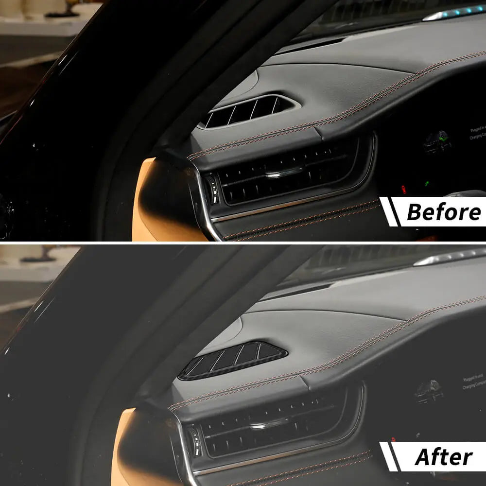 For 2021+ Jeep Grand Cherokee L Center Console Dash Air Vent Cover Trim