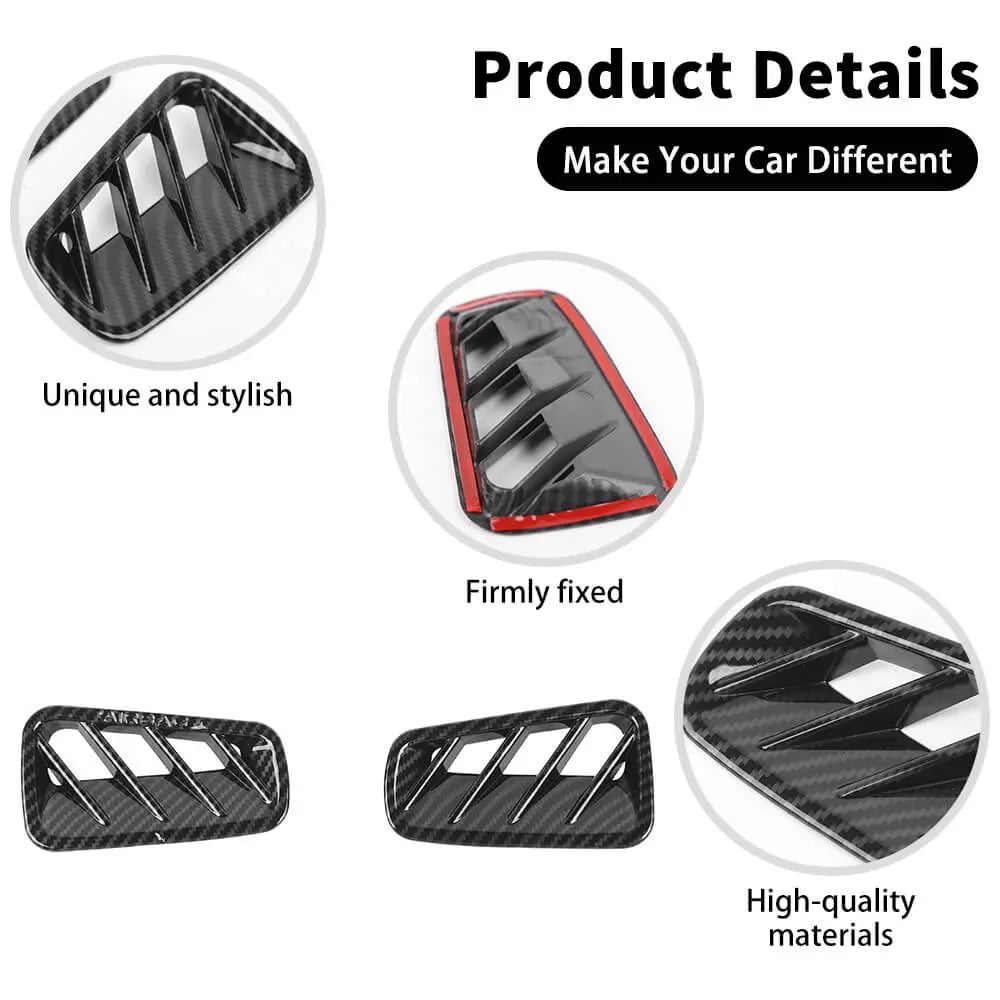 For 2021+ Jeep Grand Cherokee L Center Console Dash Air Vent Cover Trim