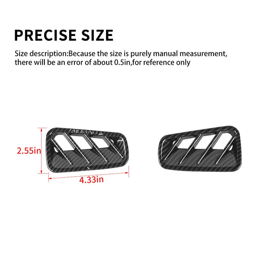 For 2021+ Jeep Grand Cherokee L Center Console Dash Air Vent Cover Trim