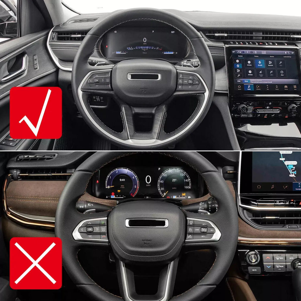 For 2021+ Jeep Grand Cherokee L Dashboard Decor Cover Trim Frame