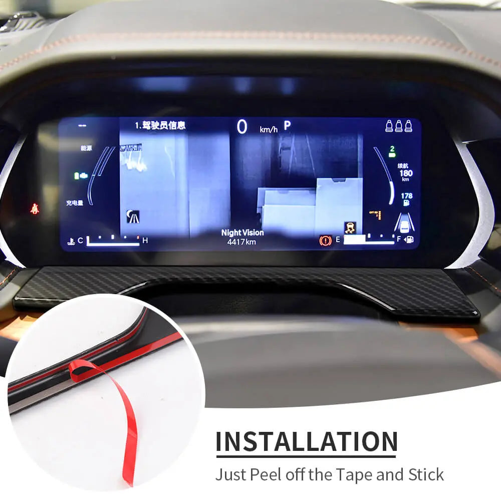 For 2021+ Jeep Grand Cherokee L Dashboard Decor Cover Trim Frame