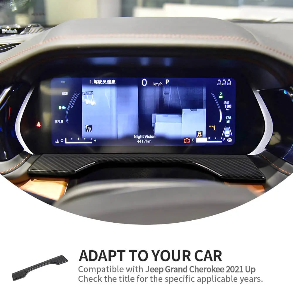 For 2021+ Jeep Grand Cherokee L Dashboard Decor Cover Trim Frame