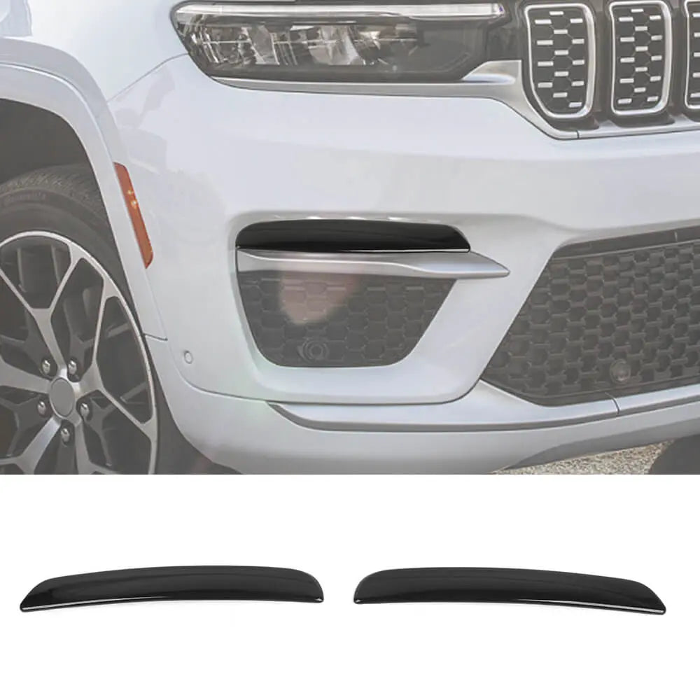 For 2021+ Jeep Grand Cherokee L Front Fog Light Lamp Guard Cover Trim