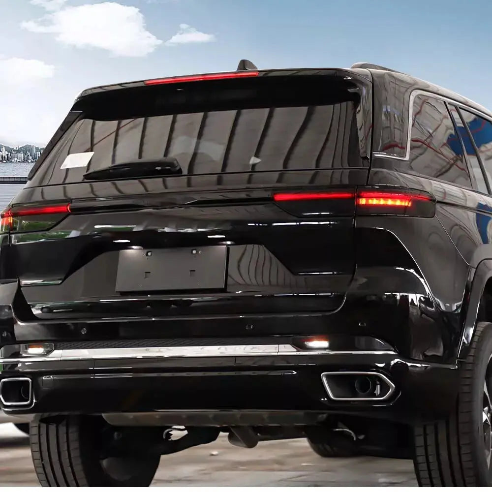 For 2021+ Jeep Grand Cherokee L Smoked Tail Light Covers (4pcs) – Black Lens Trim Kit
