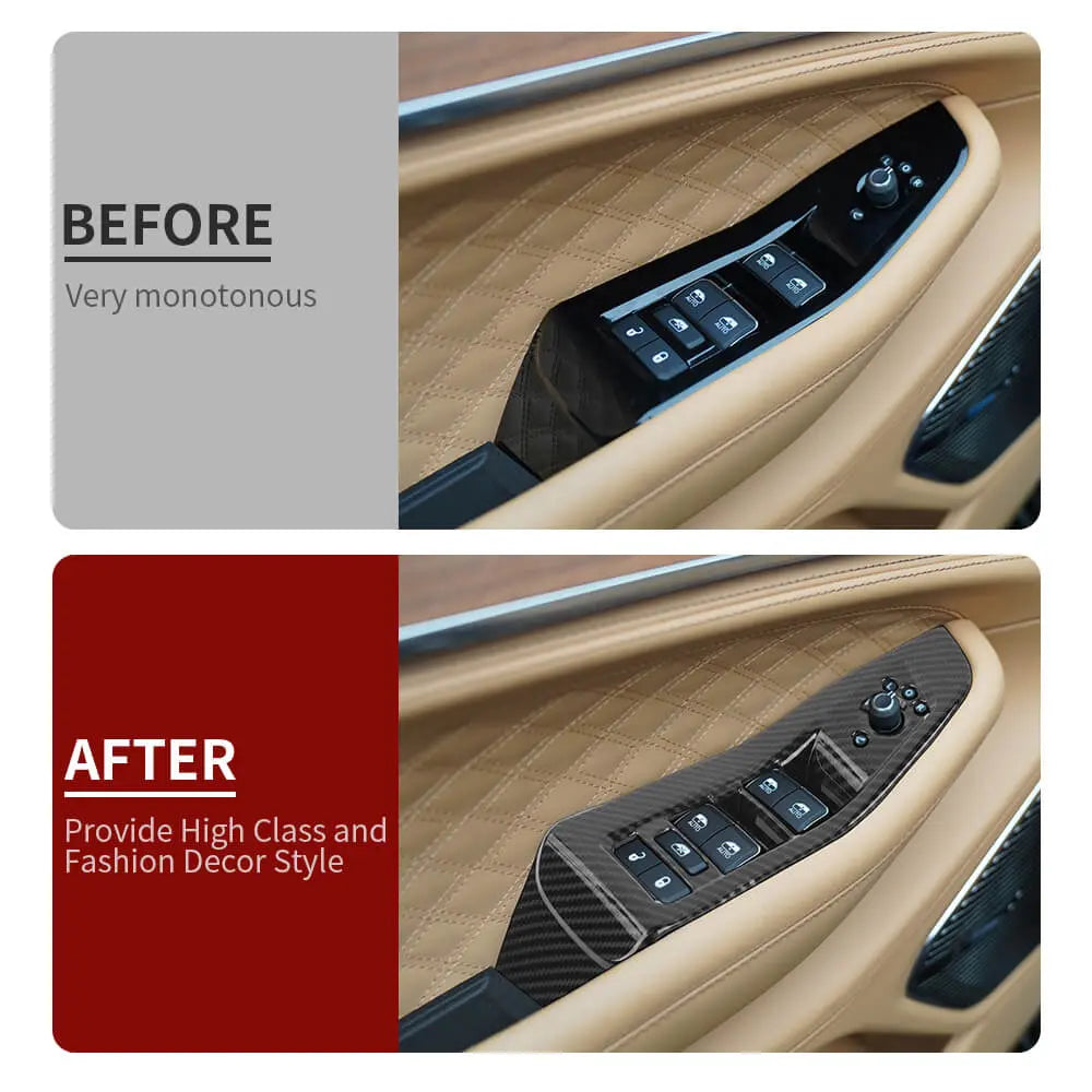 For 2021+ Jeep Grand Cherokee L Window Lift Switch Panel Cover Trim
