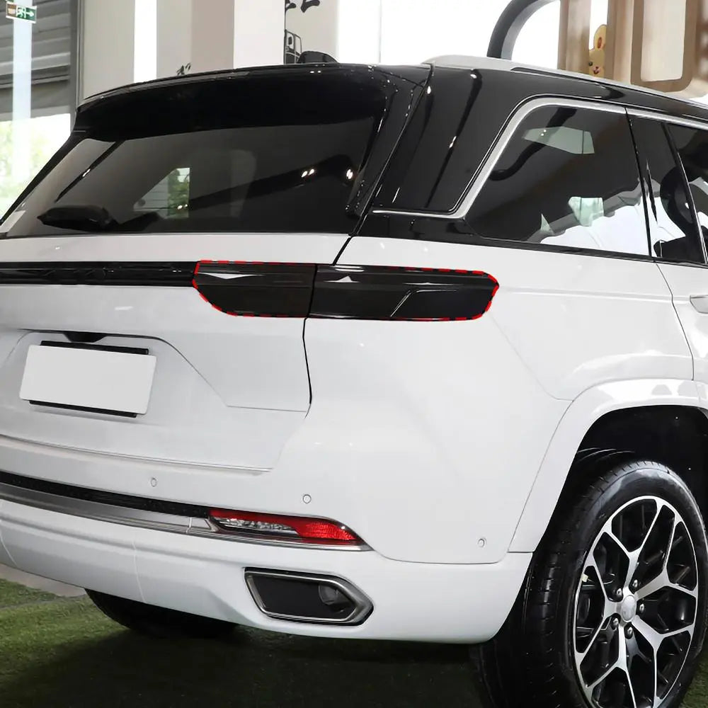 For 2021+ Jeep Grand Cherokee L Smoked Tail Light Covers (4pcs) – Black Lens Trim Kit