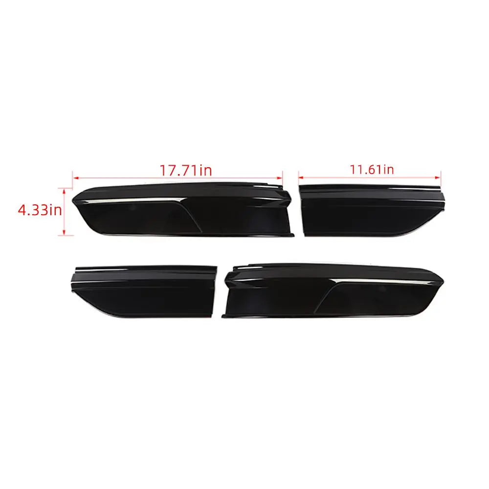 For 2021+ Jeep Grand Cherokee L Smoked Tail Light Covers (4pcs) – Black Lens Trim Kit