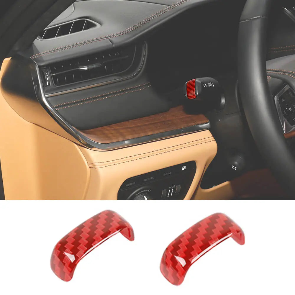For 2021+ Jeep Grand Cherokee L Turn Signal & Wiper Control Lever Trim Covers (Set of 2) – Interior Steering Column Accent