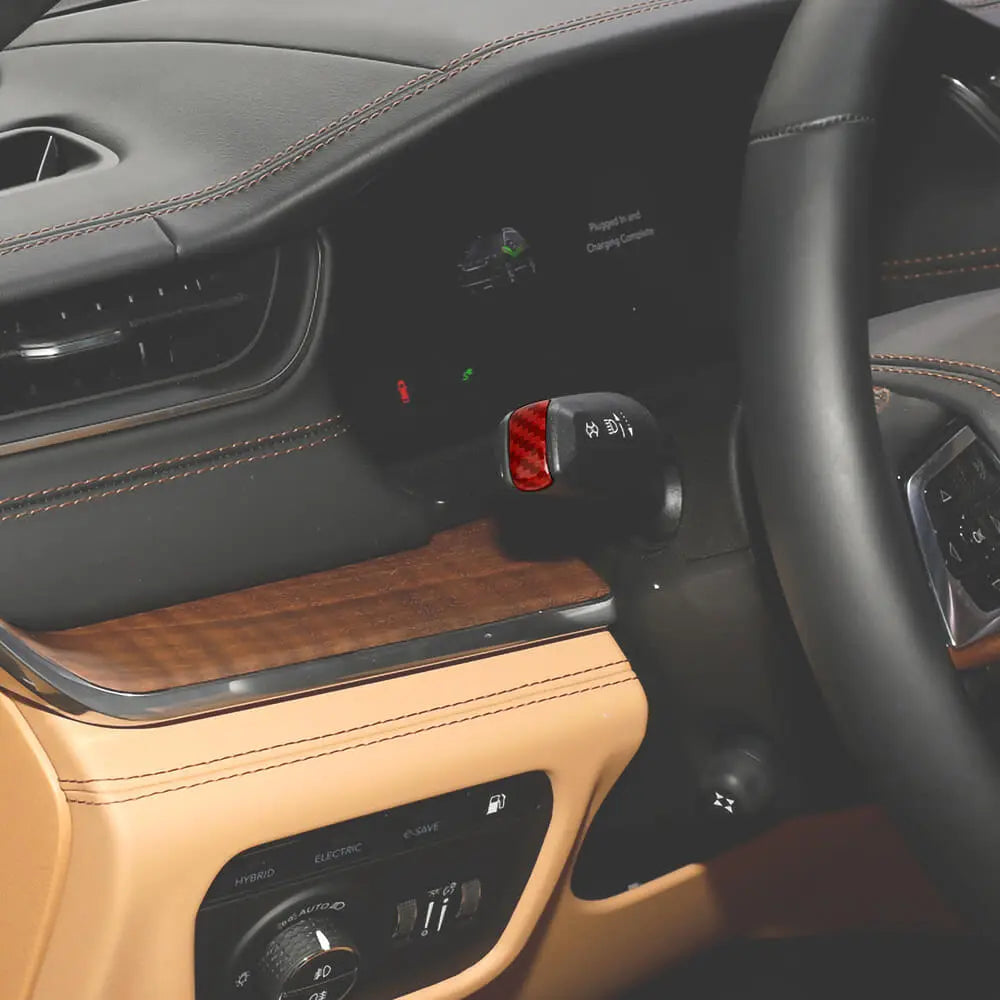 For 2021+ Jeep Grand Cherokee L Turn Signal & Wiper Control Lever Trim Covers (Set of 2) – Interior Steering Column Accent