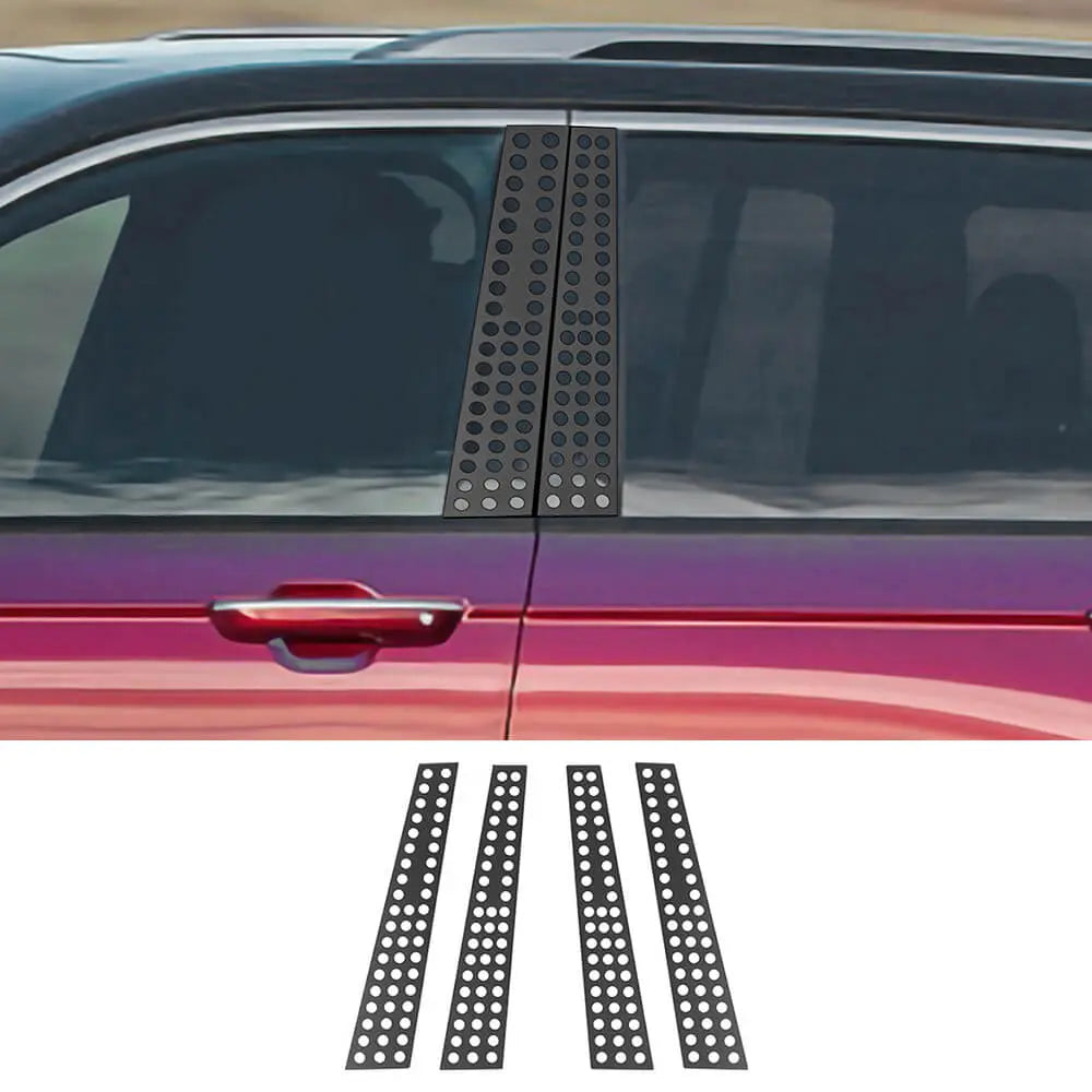 For 2021+ Jeep Grand Cherokee Window Middle Pillar Posts Sticker Trim