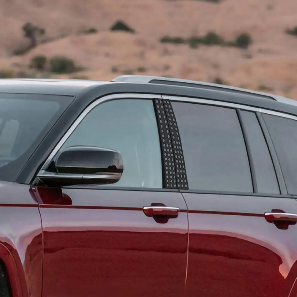 For 2021+ Jeep Grand Cherokee Window Middle Pillar Posts Sticker Trim