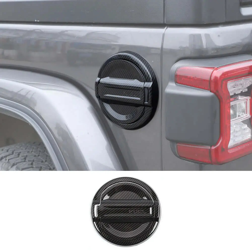 For 2021+ Jeep Wrangler JL 4Xe Fuel Door Tank Gas Cap Cover Trim