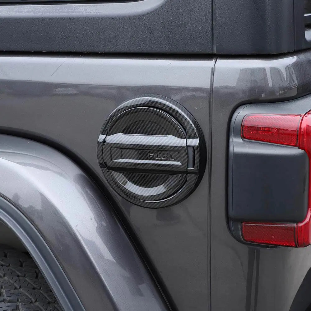 For 2021+ Jeep Wrangler JL 4Xe Fuel Door Tank Gas Cap Cover Trim