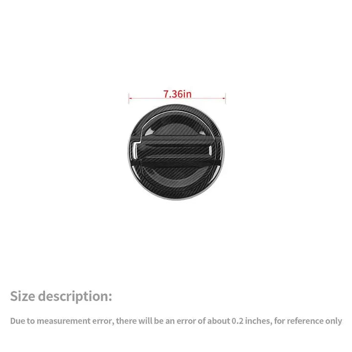 For 2021+ Jeep Wrangler JL 4Xe Fuel Door Tank Gas Cap Cover Trim