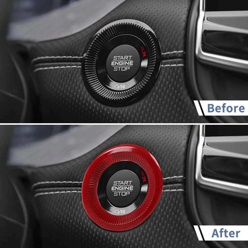 For 2022+ Jeep Compass Interior One-Button Start Switch Cover Trim
