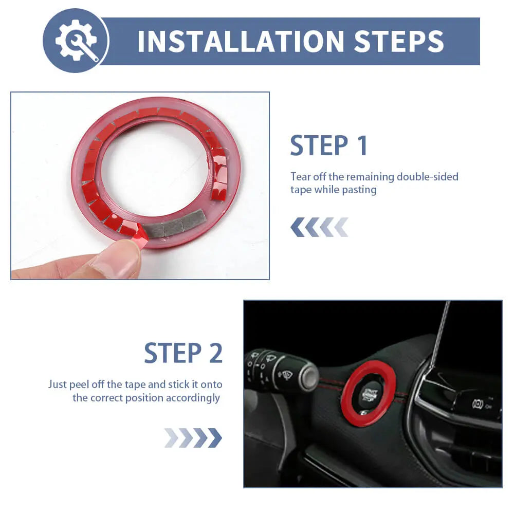 For 2022+ Jeep Compass Interior One-Button Start Switch Cover Trim