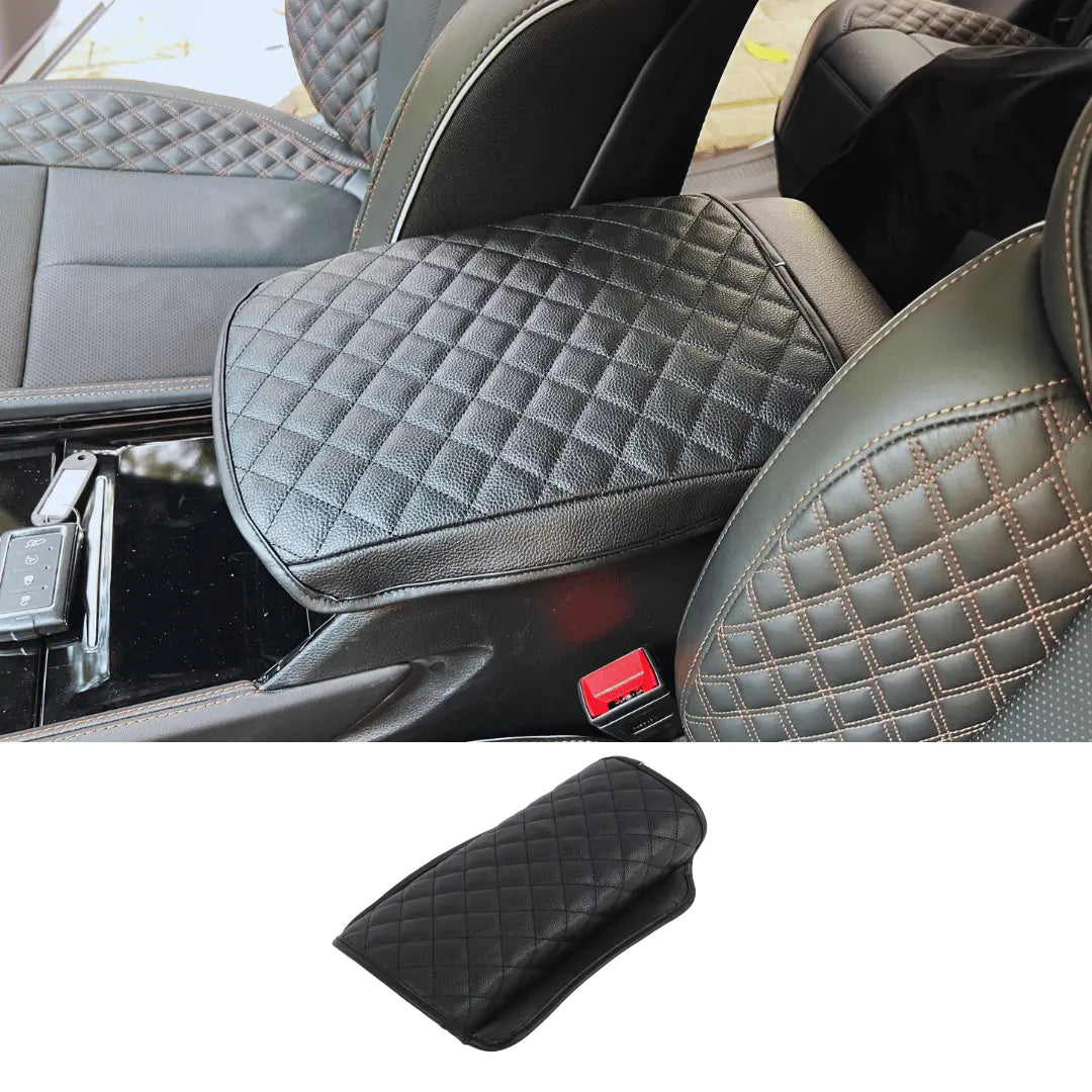 For 2022+ Jeep Grand Cherokee Center Console Armrest Pad Cover – Leather Protective Lid Cover