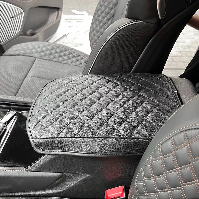 For 2022+ Jeep Grand Cherokee Center Console Armrest Pad Cover – Leather Protective Lid Cover