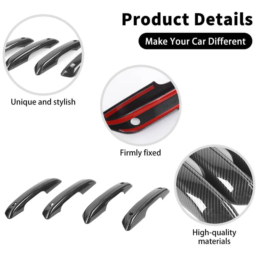 For 2022+ Jeep Grand Cherokee L Exterior Door Handle Cover Trim Kit