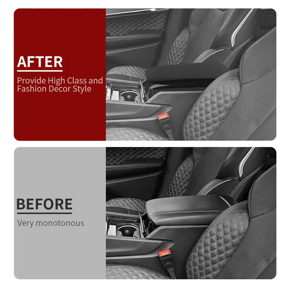 For 2022+ Jeep Grand Cherokee L Center Console Armrest Box Pad Cover Trim