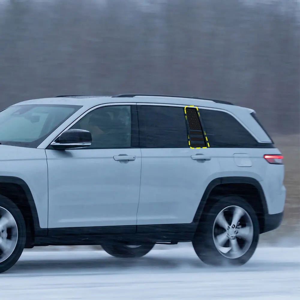 For 2022+ Jeep Grand Cherokee L Rear Small Window Sticker Decal Cover