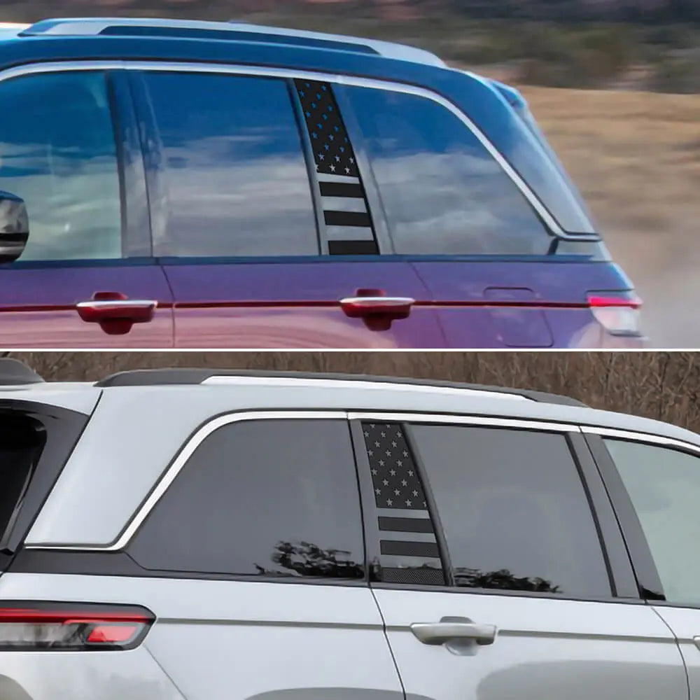 For 2022+ Jeep Grand Cherokee L Rear Small Window Sticker Decal Cover