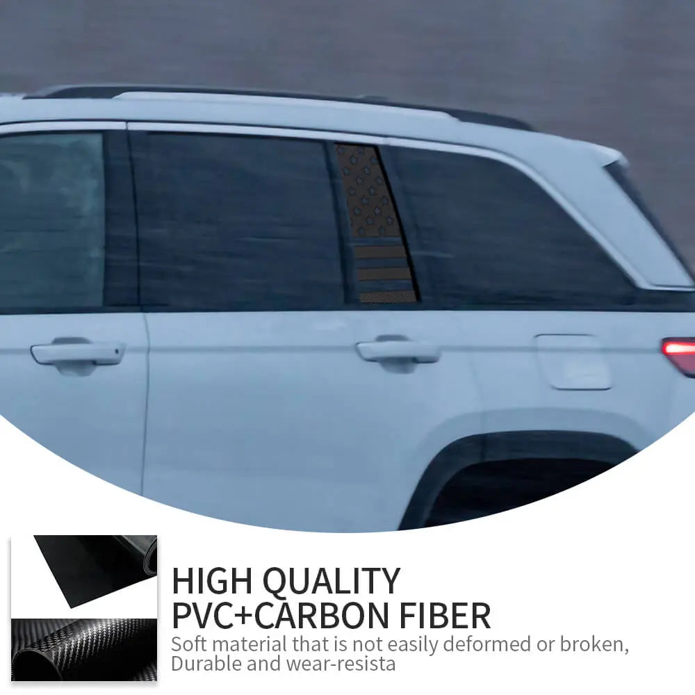 For 2022+ Jeep Grand Cherokee L Rear Small Window Sticker Decal Cover