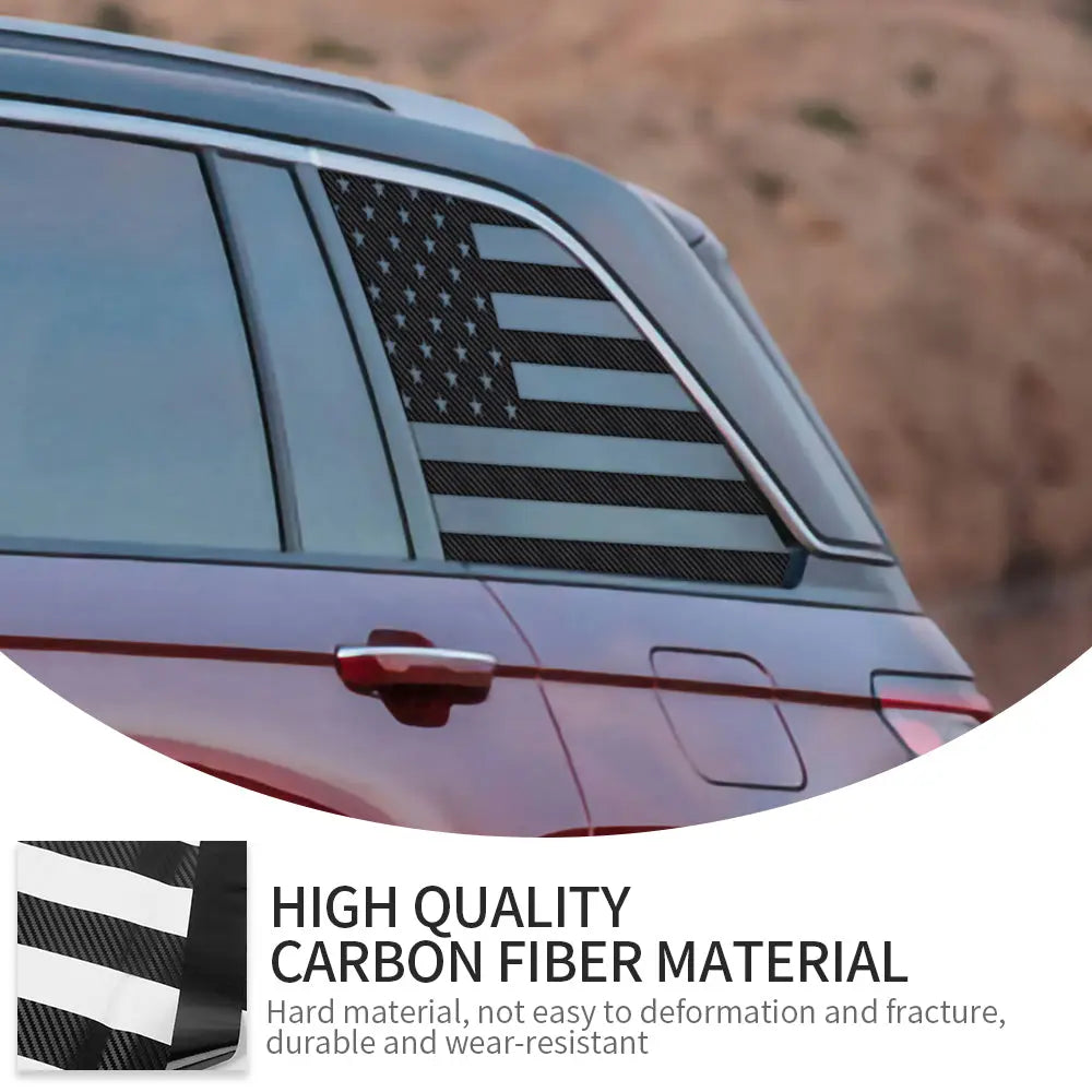 For 2022+ Jeep Grand Cherokee L Rear Window Decals Sticker Trim US Flag