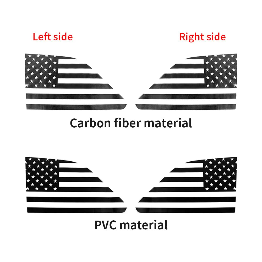 For 2022+ Jeep Grand Cherokee L Rear Window Decals Sticker Trim US Flag