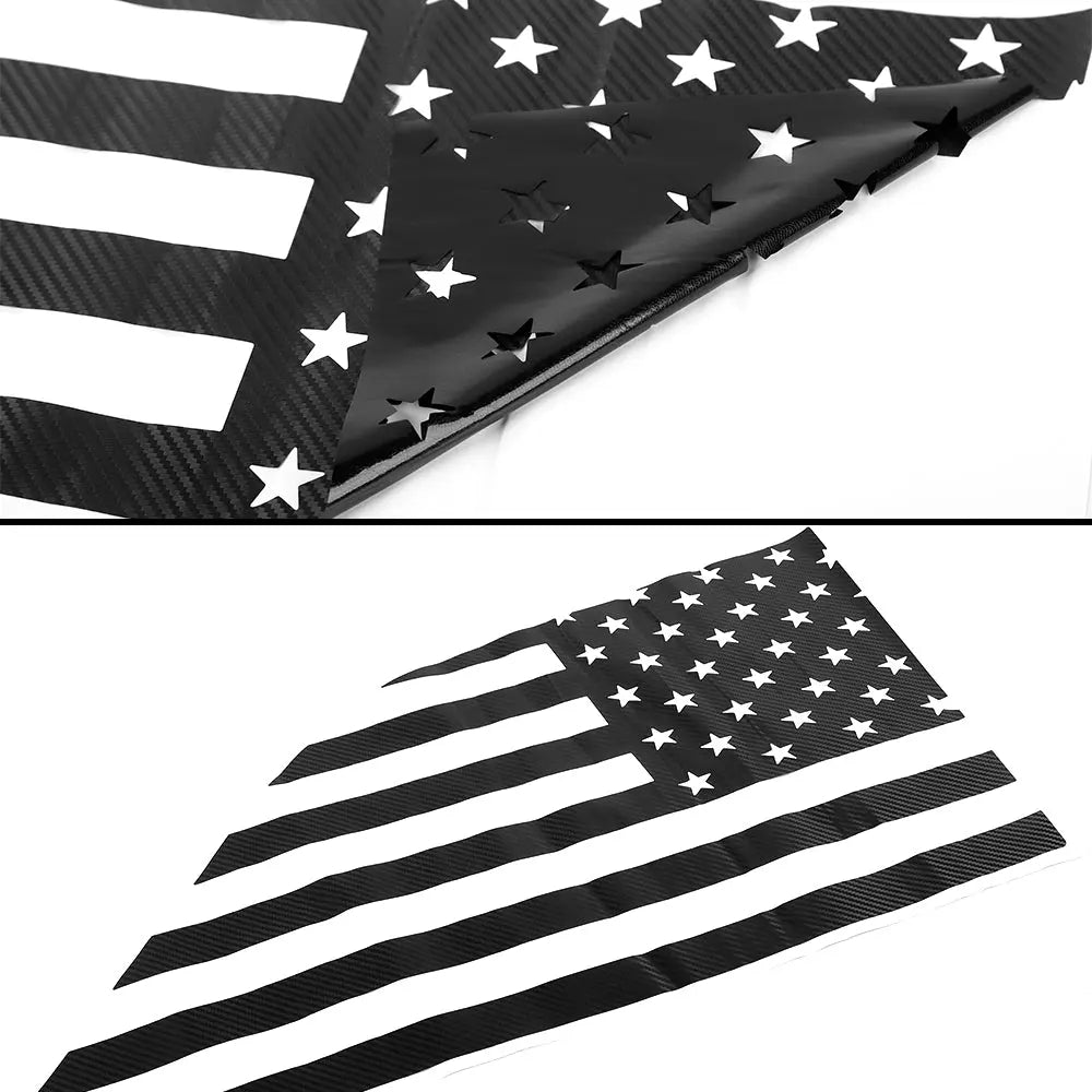 For 2022+ Jeep Grand Cherokee L Rear Window Decals Sticker Trim US Flag