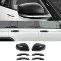 For 2022+ Jeep Grand Cherokee L Rearview Side Mirror Cover & Door Handles Trim Kit