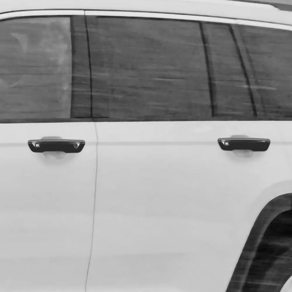 For 2022+ Jeep Grand Cherokee L Rearview Side Mirror Cover & Door Handles Trim Kit