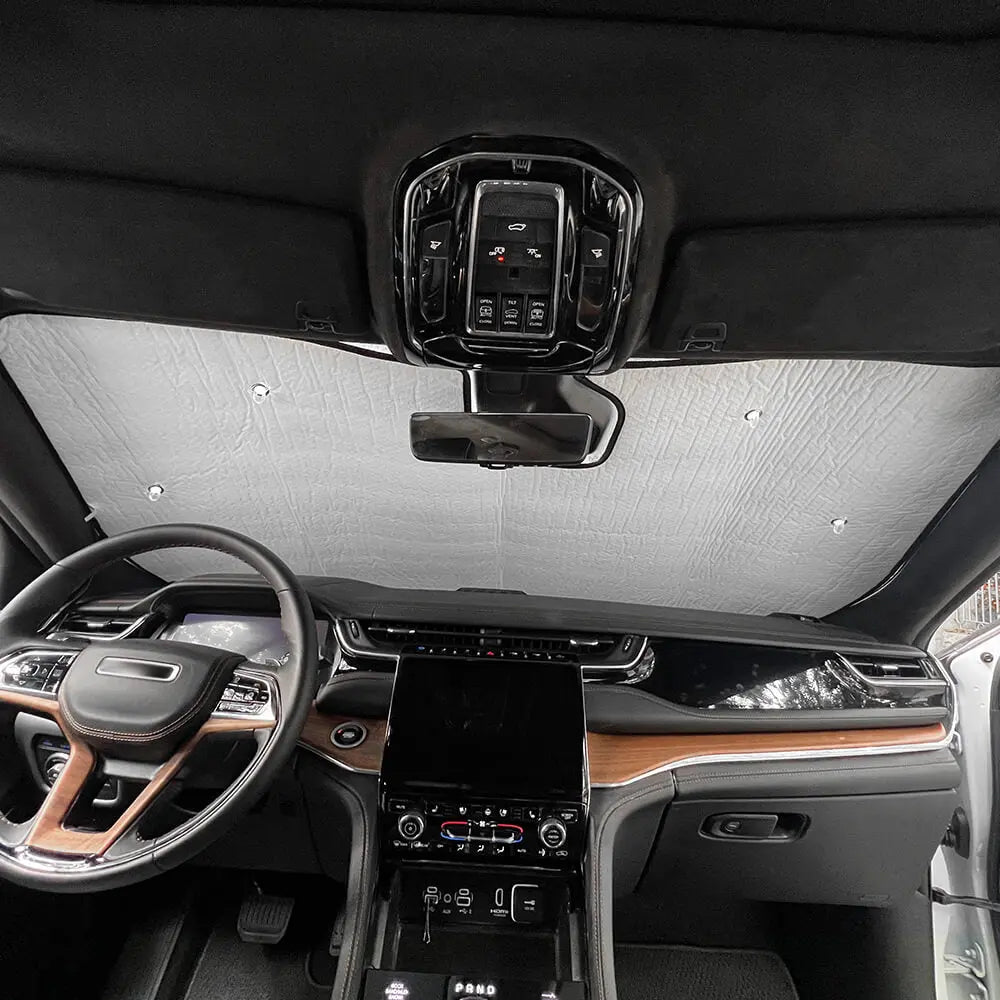 For 2022+ Jeep Grand Cherokee L Windshield Full Window Glass Sun Visor Full Sunshade