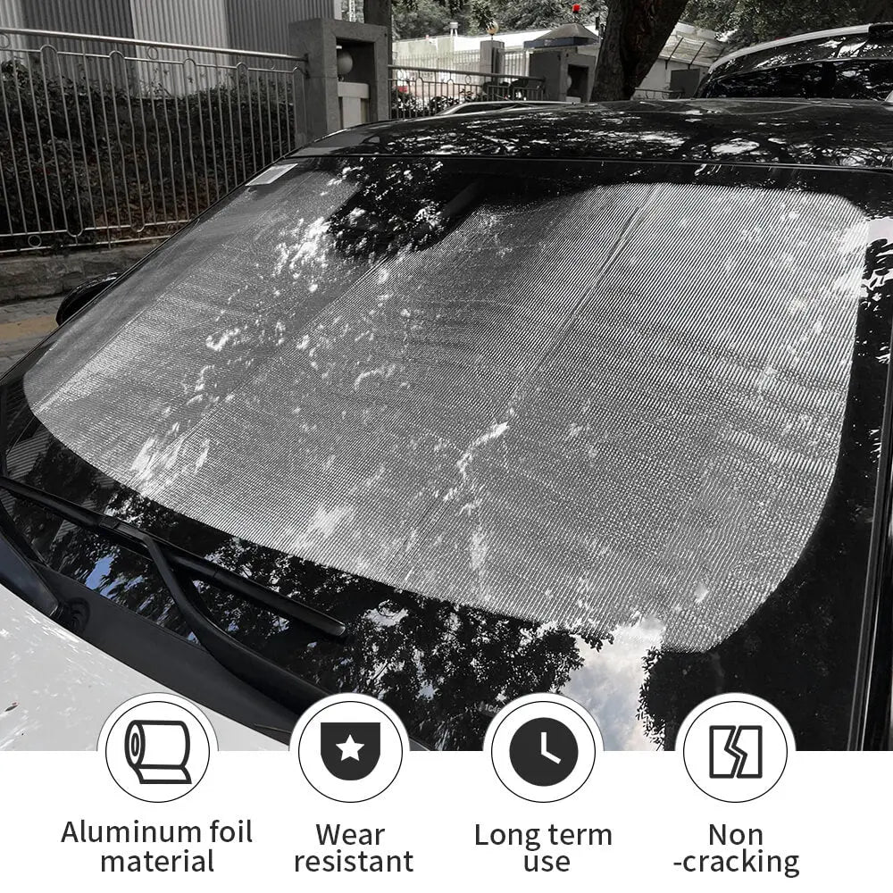For 2022+ Jeep Grand Cherokee L Windshield Full Window Glass Sun Visor Full Sunshade