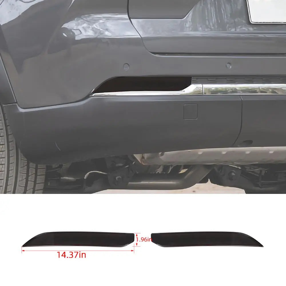 For 2021+ Jeep Grand Cherokee L Smoked Rear Fog Light Covers (2pcs) – Blacked Lens Trim