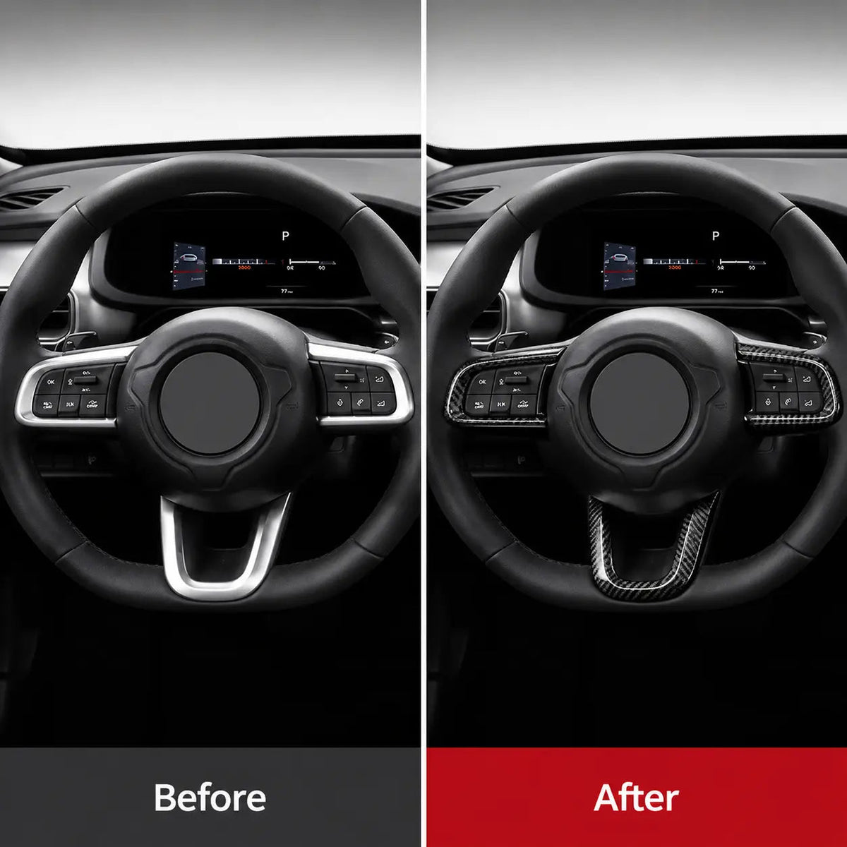 For 2023+ Jeep Avenger Center Console Steering Wheel Control Decor Trim Cover