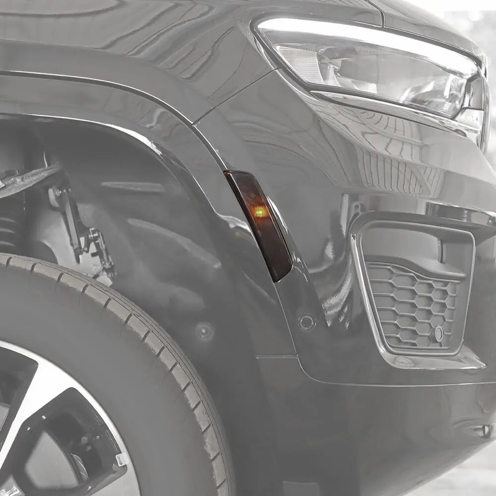 For 2024+ Jeep Grand Cherokee Smoked Front Wheel Eyebrow Light Cover Trim