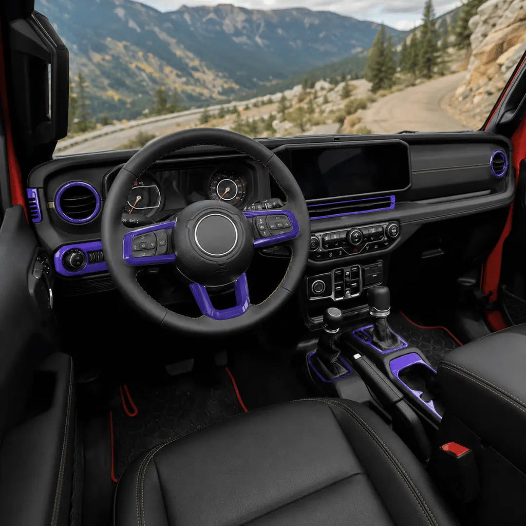 For 2024+ Jeep Wrangler JL/Gladiator JT 17 x Center Console/Roof Decoration Trim Kit
