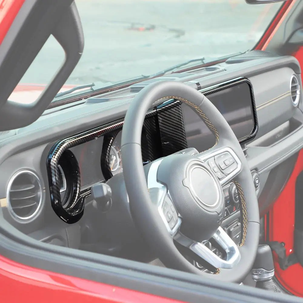 For 2024+ Jeep Wrangler JL/Gladiator JT 2x Dashboard Trim + Navigation Panel Cover Kit