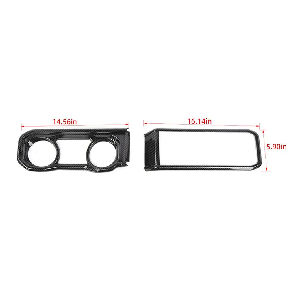 For 2024+ Jeep Wrangler JL/Gladiator JT 2x Dashboard Trim + Navigation Panel Cover Kit
