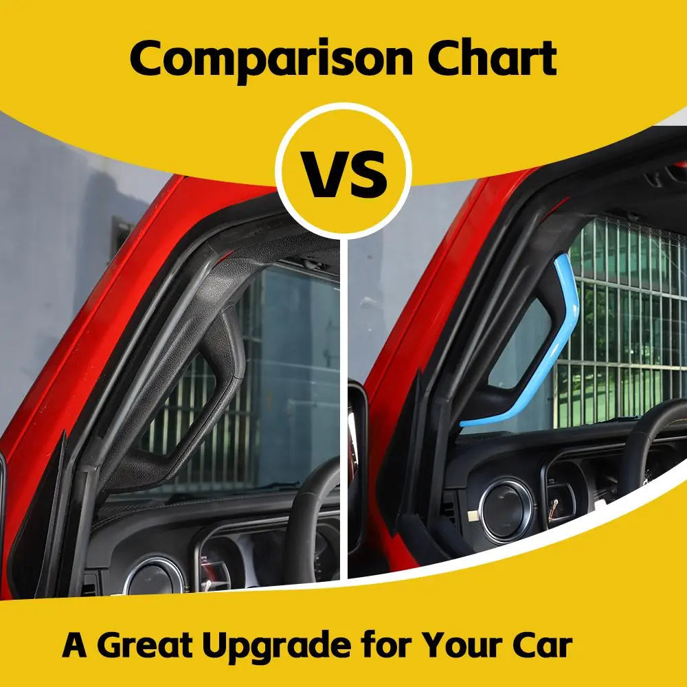 For 2024+ Jeep Wrangler JL/Gladiator JT A&B Pillar Grab Handles Cover Trim