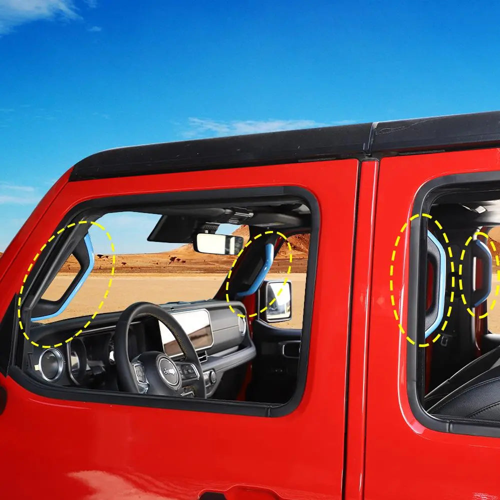 For 2024+ Jeep Wrangler JL/Gladiator JT A&B Pillar Grab Handles Cover Trim